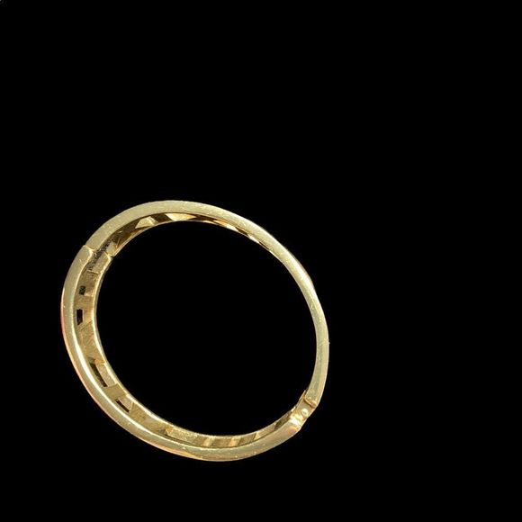 Roman Numeral Bangle Gold Bracelet - Picture 3 of 5